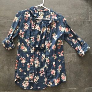 Billabong M floral button up